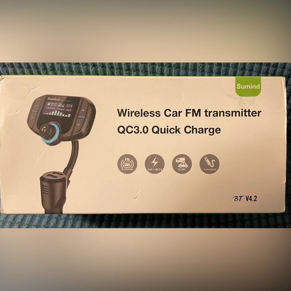Wireless Car Tranmitter QC 3.0 QuickCharge